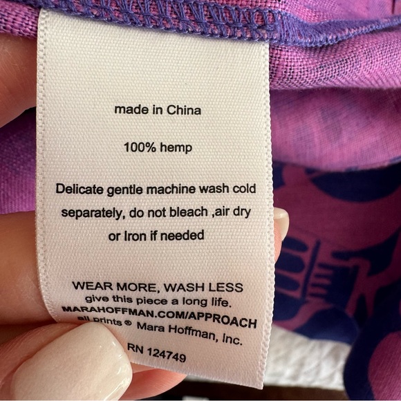 Mara Hoffman Aviva Dress | Thalasa Print Dyed Hemp Midi - Picture 13 of 14